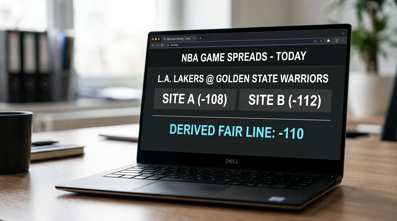 No-Vig Fair Odds for NBA: Devig a Two-Way Market